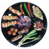 legumes et viandes sur brasero pirus