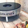 brasero de table sur bois avec legumes