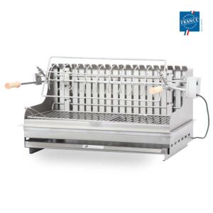 barbecue avec tournebroche électrique mendy 78*32 inox