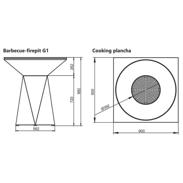 plans des braseros barbecue g1 Artiss