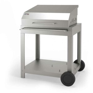 Plancha Le Marquier exclusive amalia gaz 360 inox avec chariot et couvercle