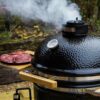 barbecue kamado monolith noir cuisson viande