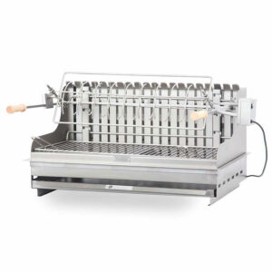 barbecue avec tournebroche électrique mendy 78*32 inox