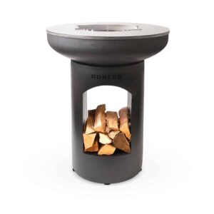 Brasero plancha extérieur noir Bonfeu