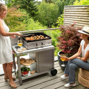 Plancha électrique Allure 260 Duo avec desserte Le Marquier