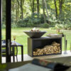 aperçu extérieur Brasero plancha Island Black 100 Bois de Teck Ofyr