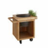 Table pour kamado Corten 65 PRO Ofyr bois de teck bge