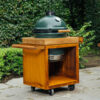 Table pour kamado Corten 65 PRO Ofyr aperçu bois de teck bge