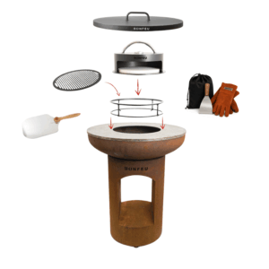 offre promo brasero bonfeu bonbiza 80cm corten