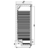 Armoire réfrigérée 1 porte Combisteel dimensions