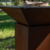 zoom base acier corten brasero cenevol 74
