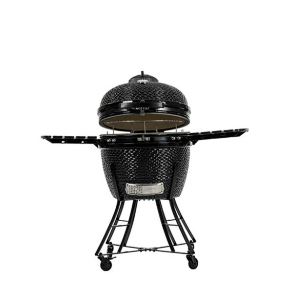 Barbecue kamado céramique K24 ∅52 cm noir Pit Boss tablettes latérales