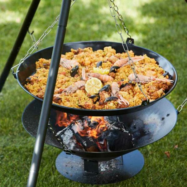 Brasero barbecue suspendu en fonte ∅60 cm Junko Barbecook paella