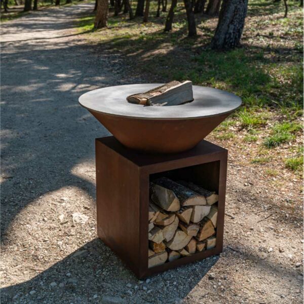 Brasero plancha Classique Corten 80 cm Grill'Chic