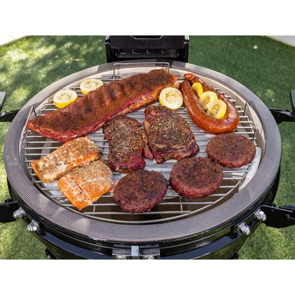 grillades sur Barbecue kamado céramique K24 ∅52 cm noir Pit Boss