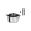Set De Casseroles Edenberg EB-8181 17 Pièces | Céramique Granit, Induction | 3 Casseroles, 2 Poêles + Accessoires