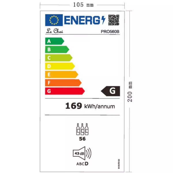 etiquette energetique cave a vin de conservation le chai 56 bouteilles