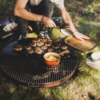 demi grille acier bonfeu 80cm