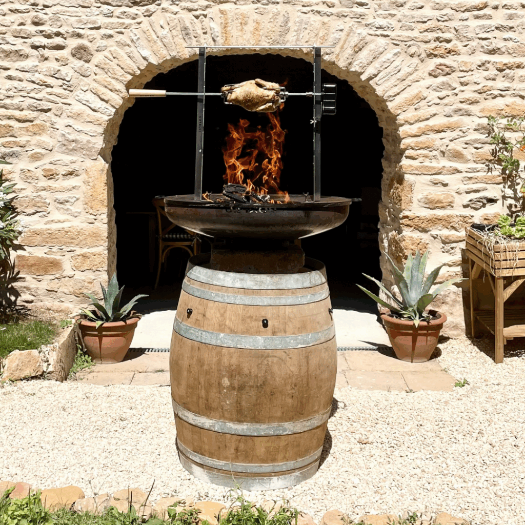 Rôtisserie inox pour braséro Bonfeu