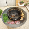 Brasero bonbowl 80 sur un tonneau