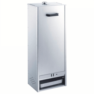 Fumoir en acier aluminé à glissière 100 cm Peetz