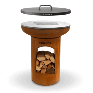 Brasero plancha bonfeu couvercle offert