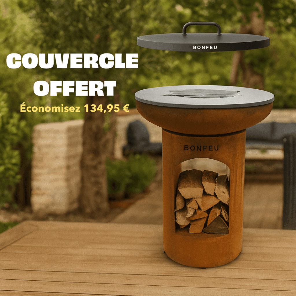 brasero bonfeu bonbiza corten 80 promo