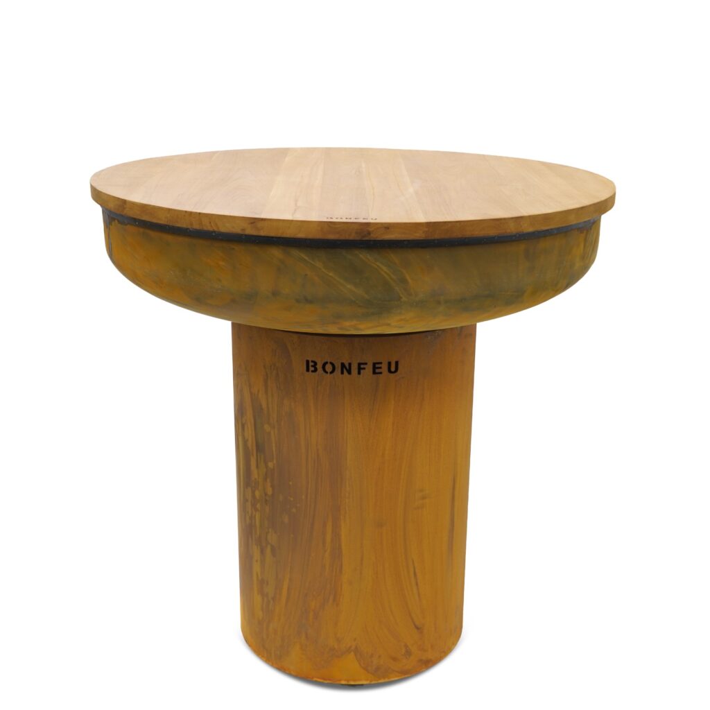 couvercle bois pour brasero bonfeu 100cm