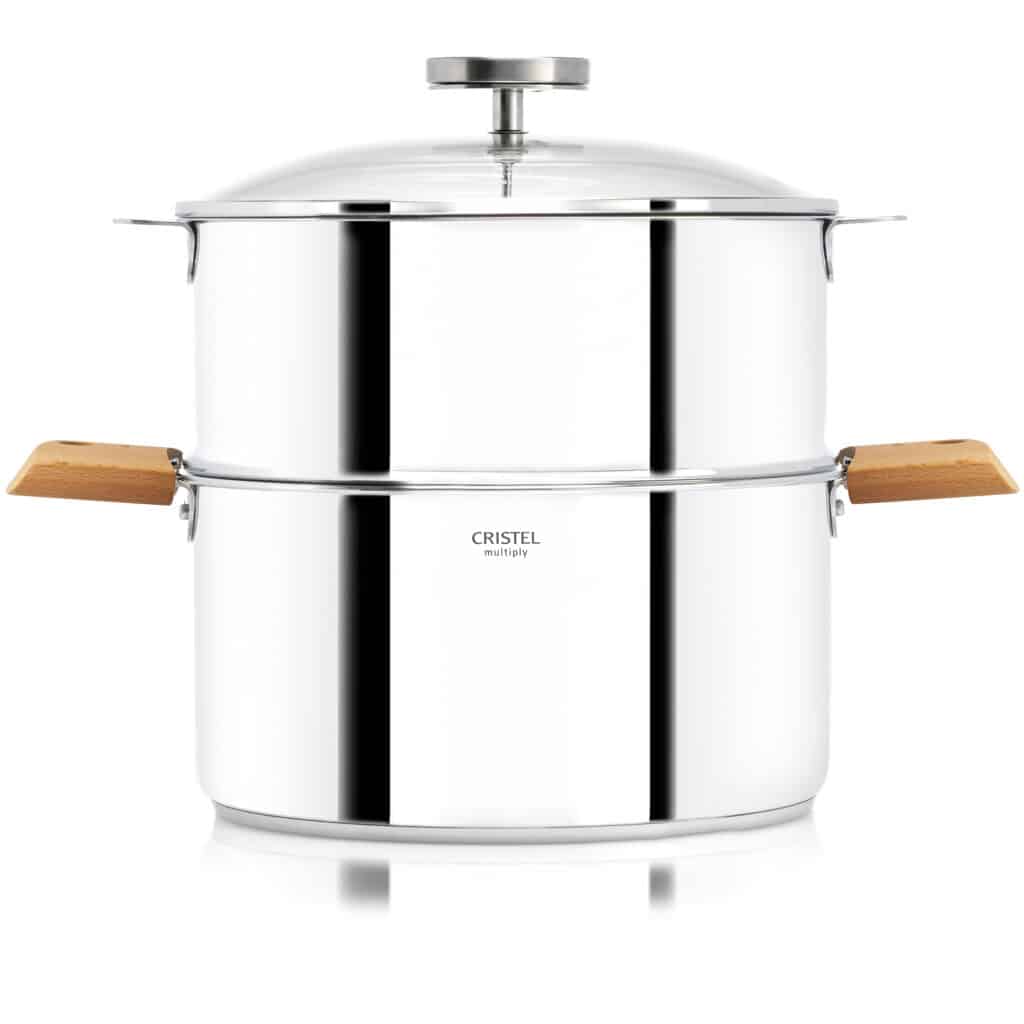 Biome ensemble cuit-vapeur anses bois Cristel