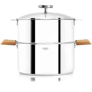 Biome ensemble cuit-vapeur anses bois Cristel