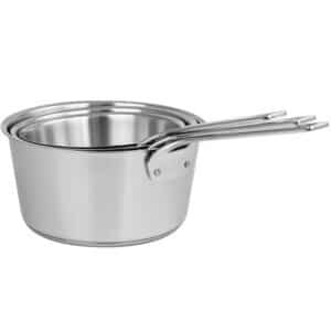 Série de 3 casseroles inox brossé 1826 Cristel