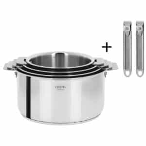 Série de 4 casseroles Casteline avec 2 poignées Zénith Cristel